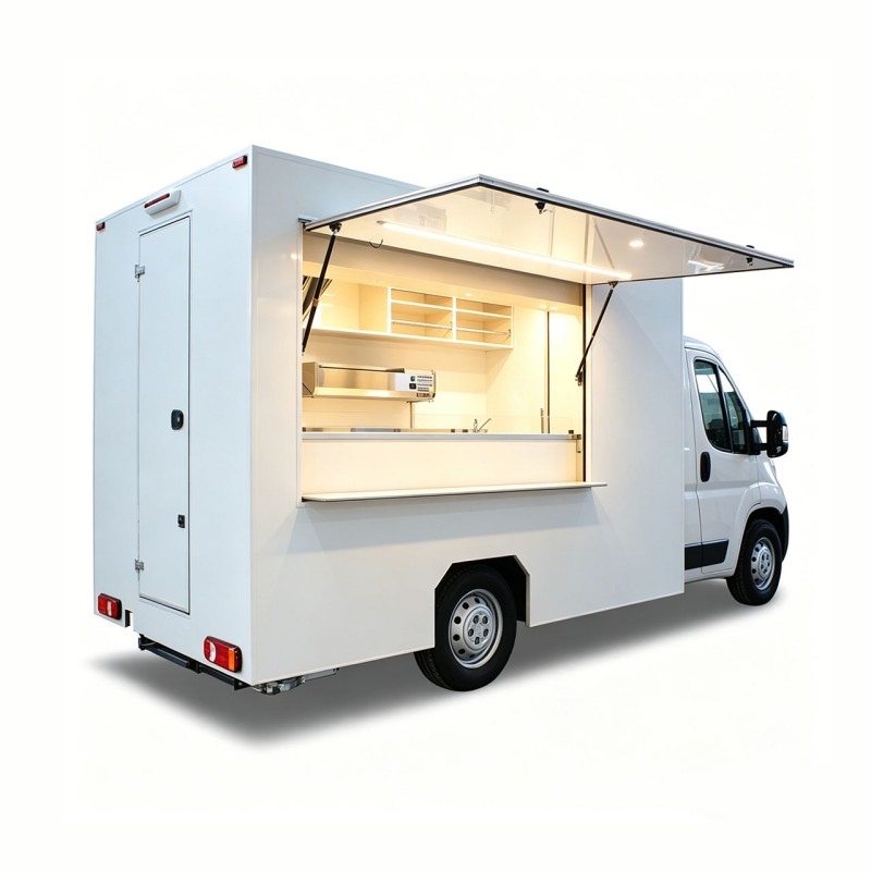 Minitruck voor Nigeria Compacte foodtruck met keuken